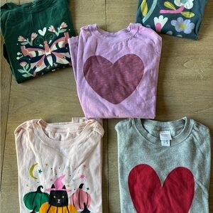 5 Hanna Anderson long sleeve tees